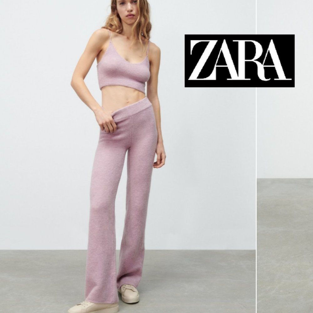 NWT Zara Straight Leg Knit Pants